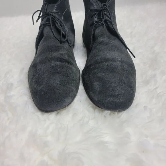 Burberry Chukka Boots Men's Size 8  Black Suede Bexton Desert Shoes