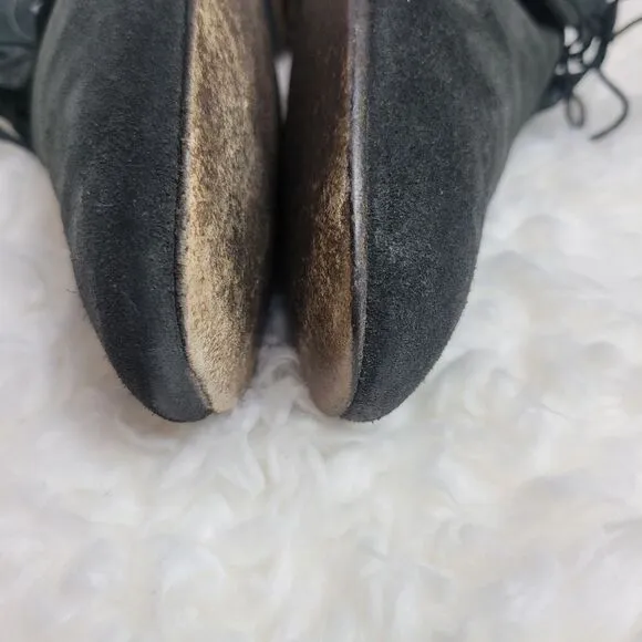 Burberry Chukka Boots Men's Size 8  Black Suede Bexton Desert Shoes
