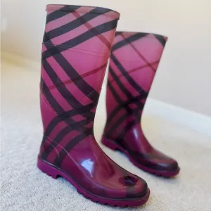 Burberry Pink Ombre Rain Boots