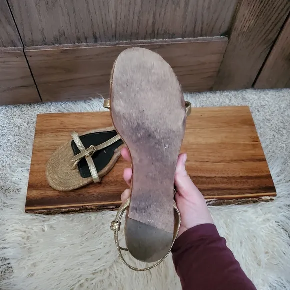 Burberry Strappy Espadrille Sandal