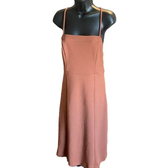 By Anthropologie Slim Strappy Midi Dress Sz s