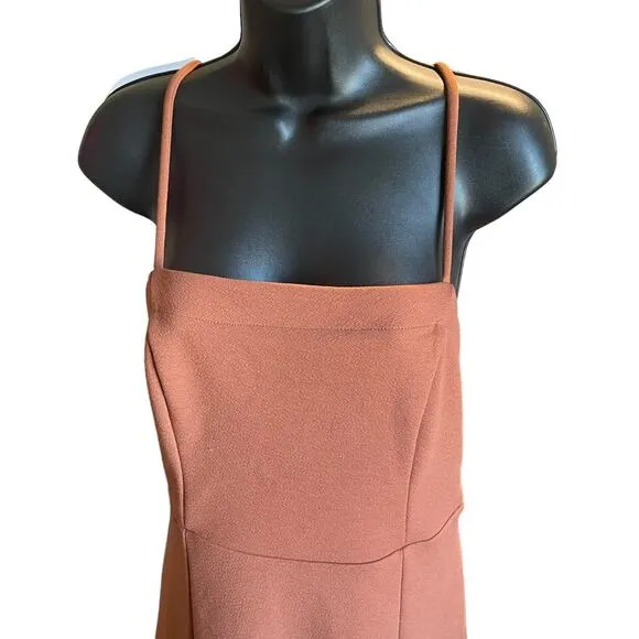 By Anthropologie Slim Strappy Midi Dress Sz s