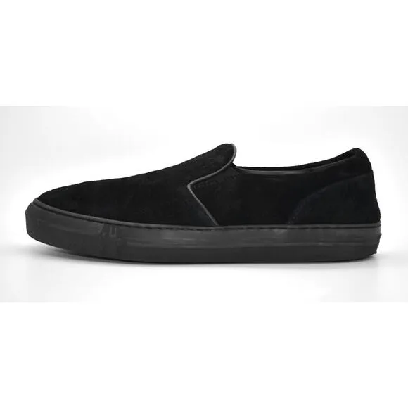 C6 Auth MONCLER Meredith Black Suede Slip On Sneaker Loafers Size 40 US 7 $395