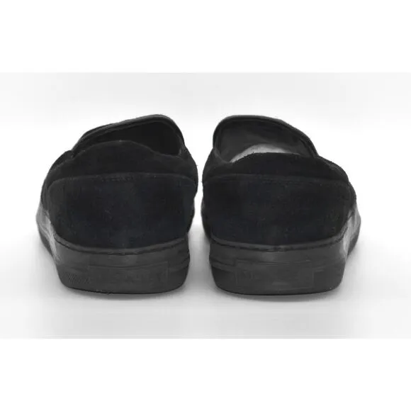C6 Auth MONCLER Meredith Black Suede Slip On Sneaker Loafers Size 40 US 7 $395