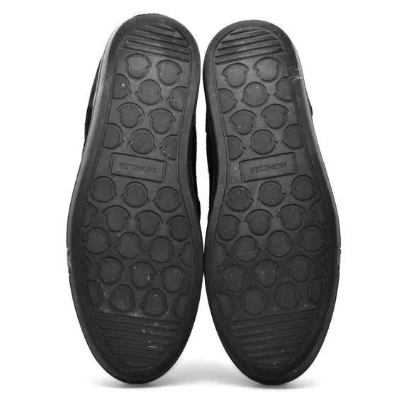 C6 Auth MONCLER Meredith Black Suede Slip On Sneaker Loafers Size 40 US 7 $395