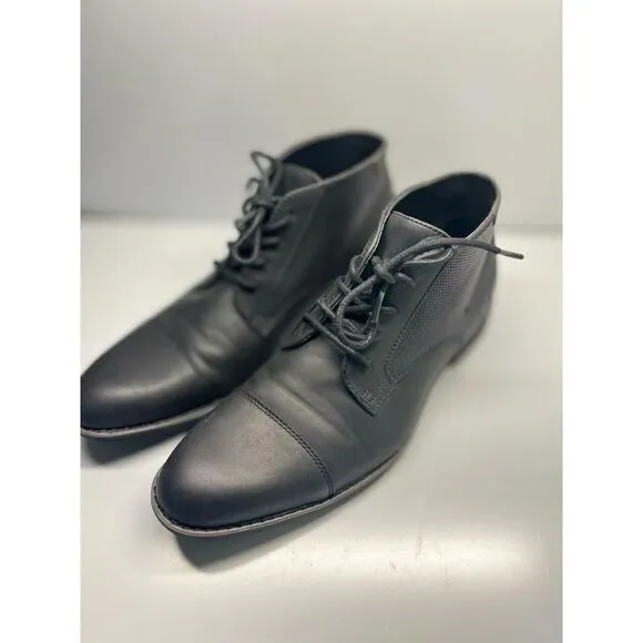 Call It Spring Black Chukka Desert Boots 8M ankle shoes dress Men’s (G6)