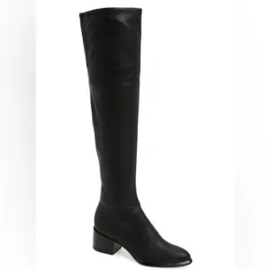 CALVIN KLEIN Black Stretchy Over-the-Knee Riding Nani Boots NWT