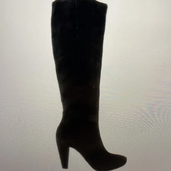 Calvin Klein Suede Leather Logo Lining Platform Boots