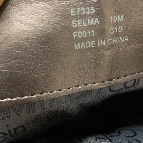 Calvin Klein Suede Leather Logo Lining Platform Boots