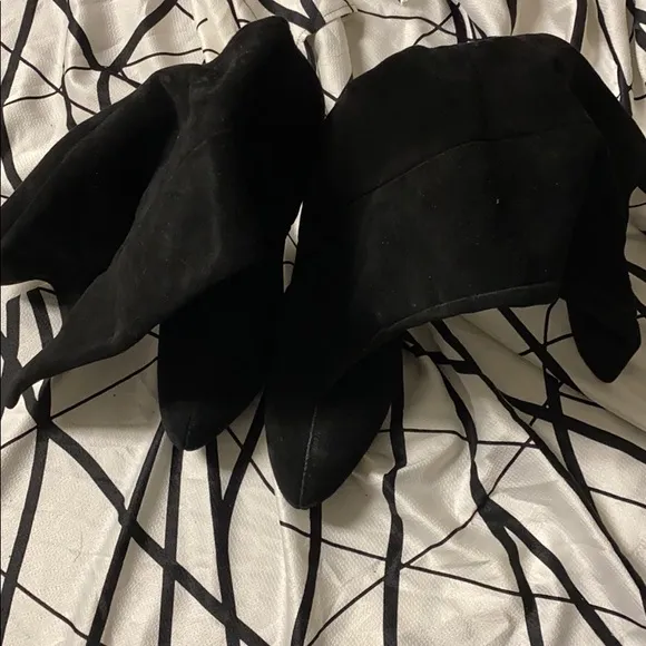 Calvin Klein Suede Leather Logo Lining Platform Boots