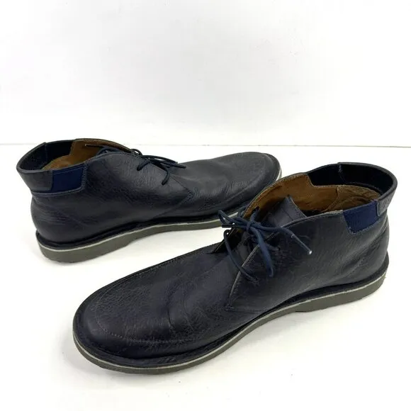 Camper Shoes Mens Size 46 US 13 Chukka Desert Boots Navy Blue Leather