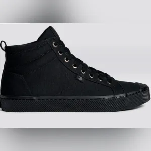 CARIUMA All Black Woman's  Canvas Sneakers Size 6.5