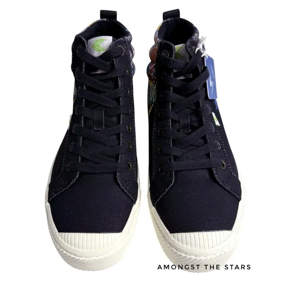 Cariuma MFA Boston Hokusai OCA Japanese High Warrior Black High Top Sneakers