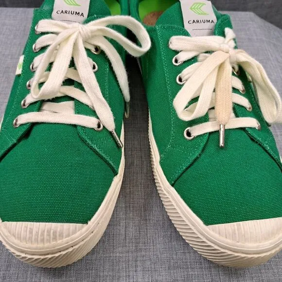 Cariuma OCA Low Green Canvas Sustainable Sneakers Men Size 12.5