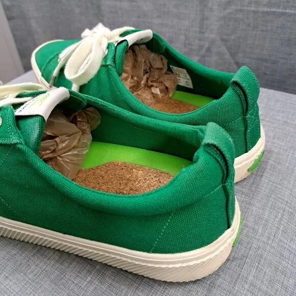 Cariuma OCA Low Green Canvas Sustainable Sneakers Men Size 12.5