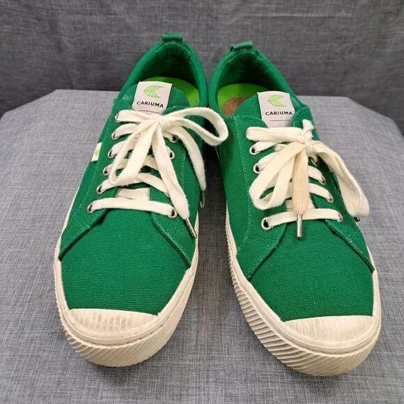 Cariuma OCA Low Green Canvas Sustainable Sneakers Men Size 12.5