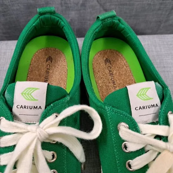 Cariuma OCA Low Green Canvas Sustainable Sneakers Men Size 12.5