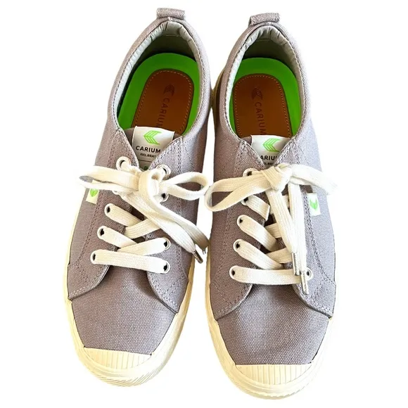 Cariuma OCA Low-Top Canvas Sneakers In Mystic Grey Size 8