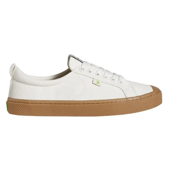 CARIUMA • Off-White Gum Sole Canvas Vegan Organic Sneakers