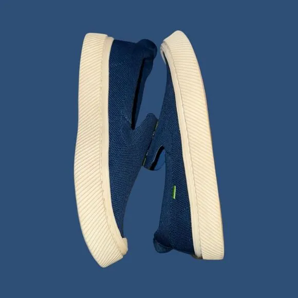Cariuma Shadow Blue IBI Slip-On Loafers Shoes Size W 7.5 M 6