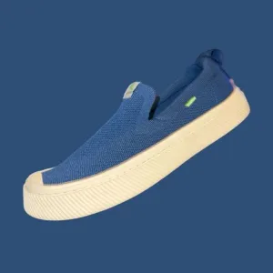 Cariuma Shadow Blue IBI Slip-On Loafers Shoes Size W 7.5 M 6