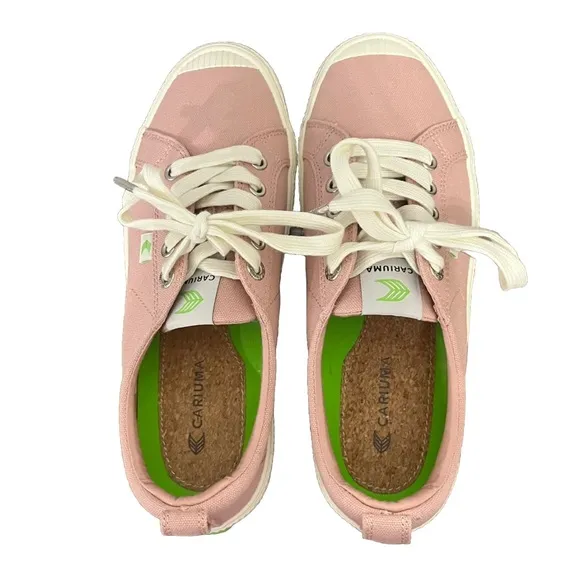 Cariuma Shoes Pink Rio Brasil Women Size 8 Rose Canvas Sneakers.