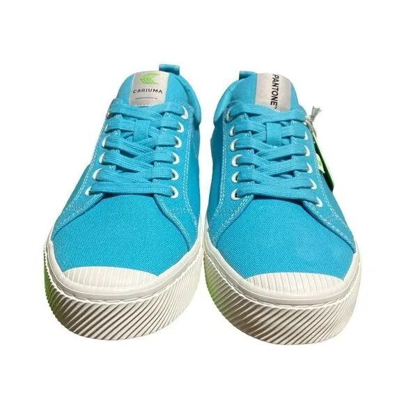 Cariuma x Pantone WMNS 12 Capri Blue Oca Low Canvas Contrast Thread Sneakers