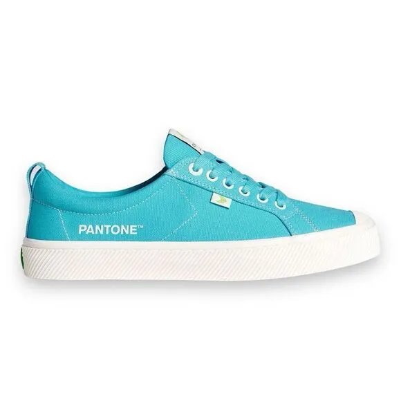 Cariuma x Pantone WMNS 12 Capri Blue Oca Low Canvas Contrast Thread Sneakers