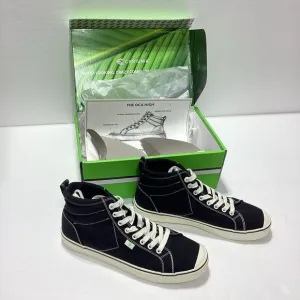 Cariuma High Top Black Canvas Sneakers OCA 11 Women's 9.5 Men's New With Box
