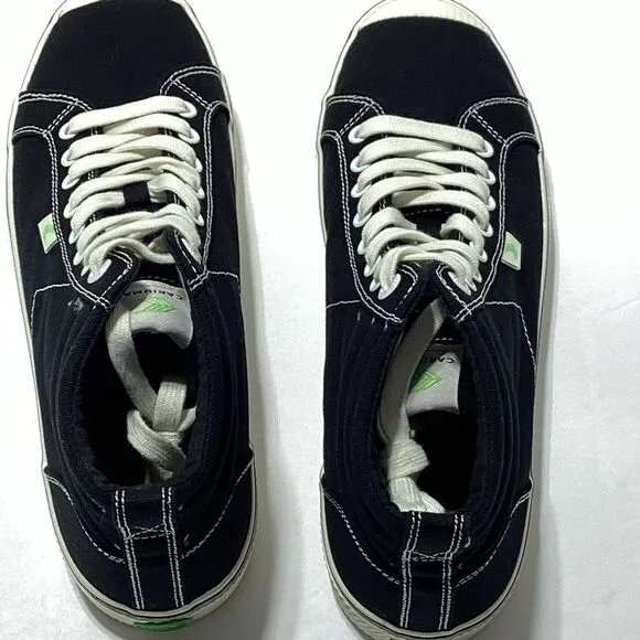 Cariuma High Top Black Canvas Sneakers OCA 11 Women's 9.5 Men's New With Box
