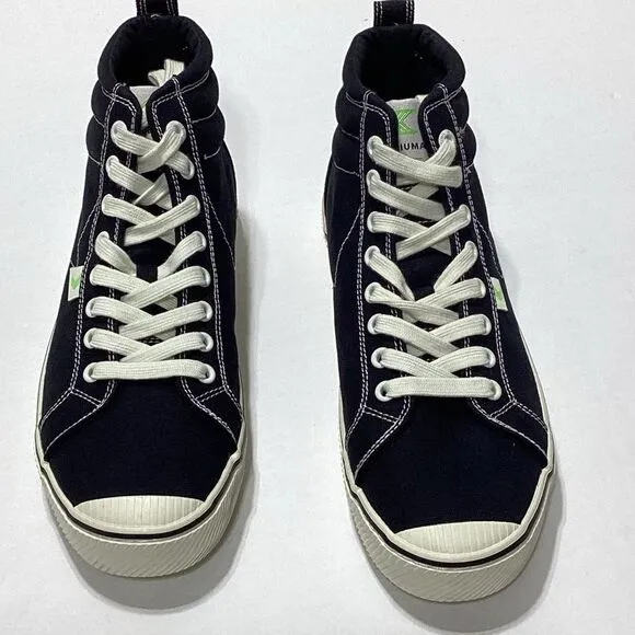 Cariuma High Top Black Canvas Sneakers OCA 11 Women's 9.5 Men's New With Box