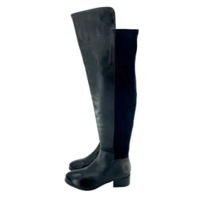 Catherine Malandrino Boots Black Leather Over the Knee SZ 6.5 New $240