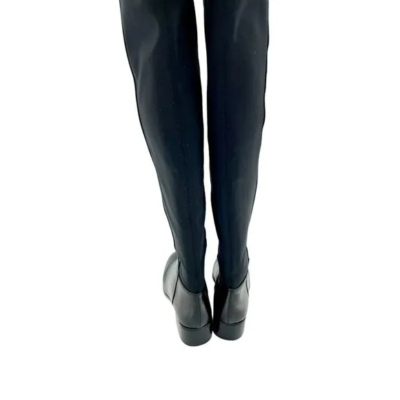 Catherine Malandrino Boots Black Leather Over the Knee SZ 6.5 New $240
