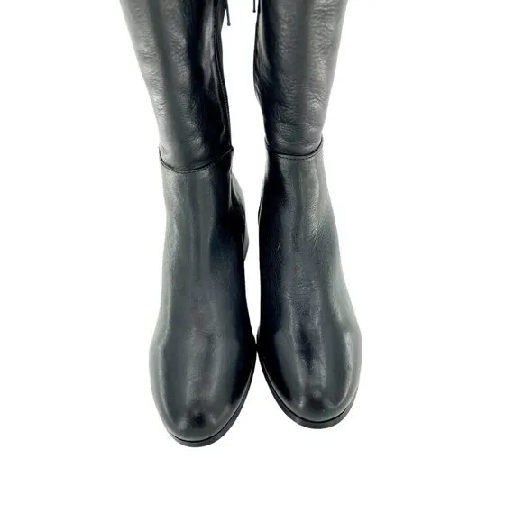 Catherine Malandrino Boots Black Leather Over the Knee SZ 6.5 New $240