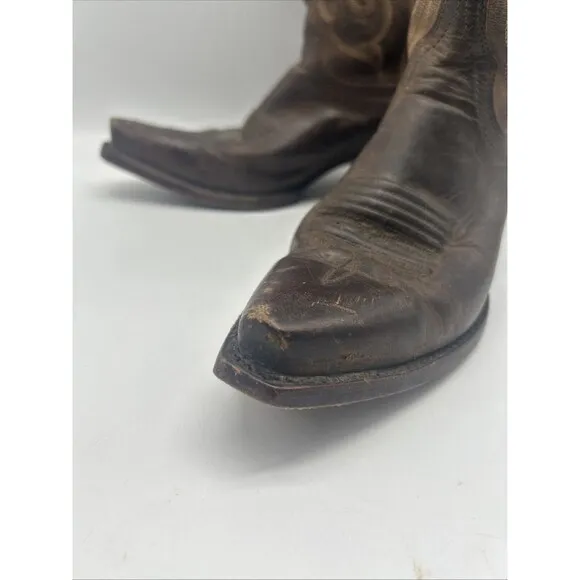 Cavenders Boots Womens 6.5 B Leather Cowboy Western Cowgirl Embroidered Rodeo