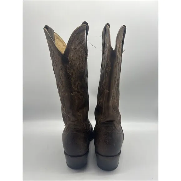 Cavenders Boots Womens 6.5 B Leather Cowboy Western Cowgirl Embroidered Rodeo