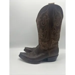 Cavenders Boots Womens 6.5 B Leather Cowboy Western Cowgirl Embroidered Rodeo