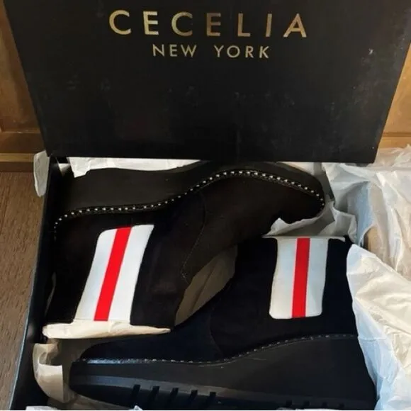 CECELIA NEW YORK Gemma Suede Boots in Black