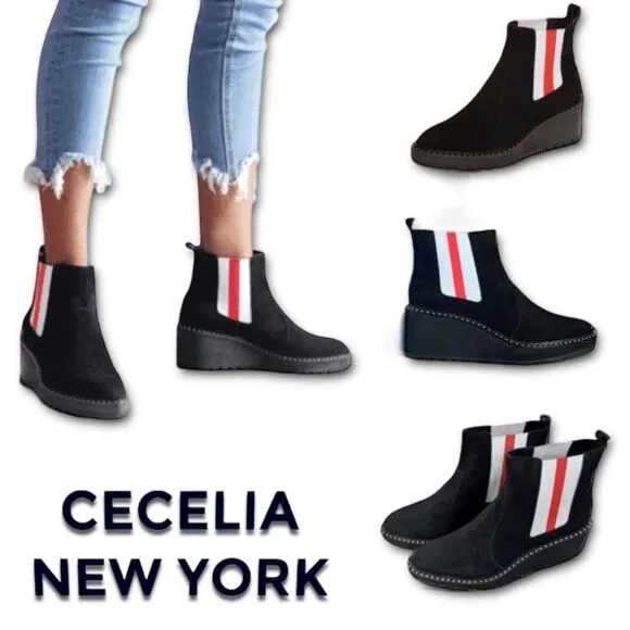 CECELIA NEW YORK Gemma Suede Boots in Black