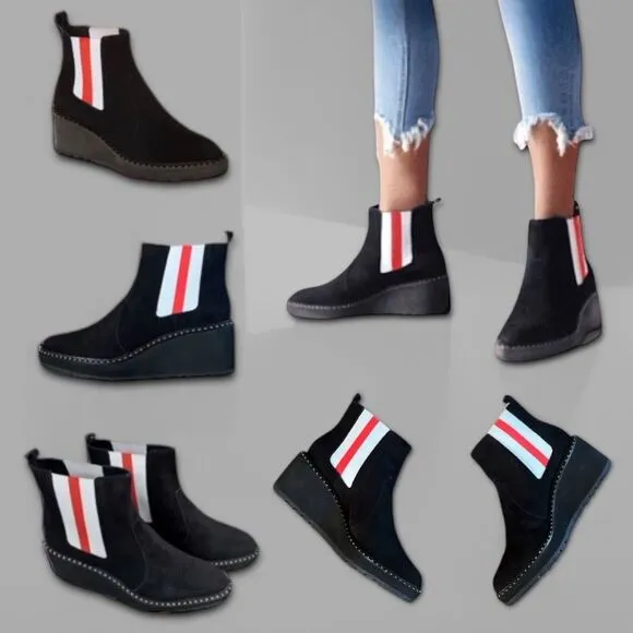 CECELIA NEW YORK Gemma Suede Boots in Black