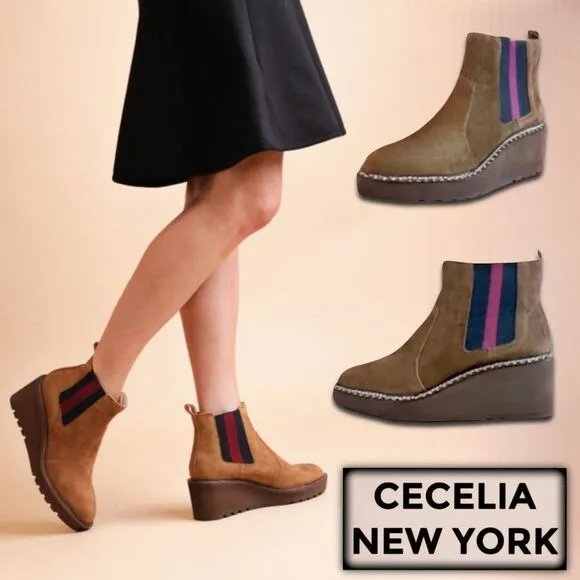 Cecelia New York Gemma Suede Boots in Brown