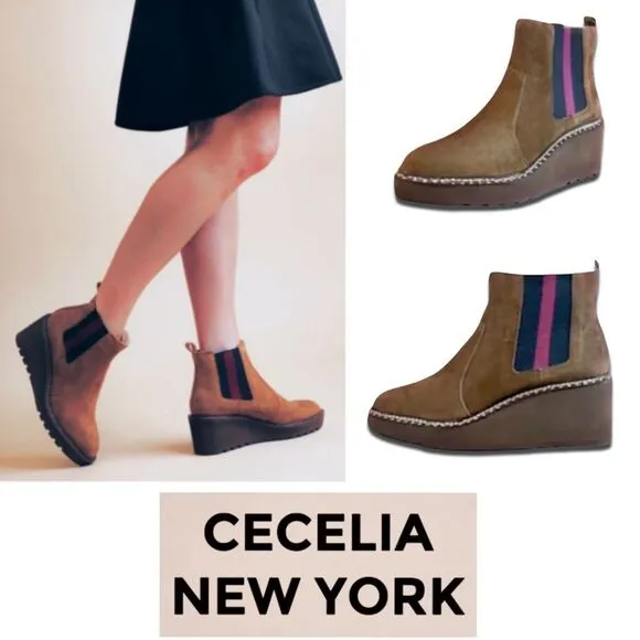 Cecelia New York Gemma Suede Boots in Brown