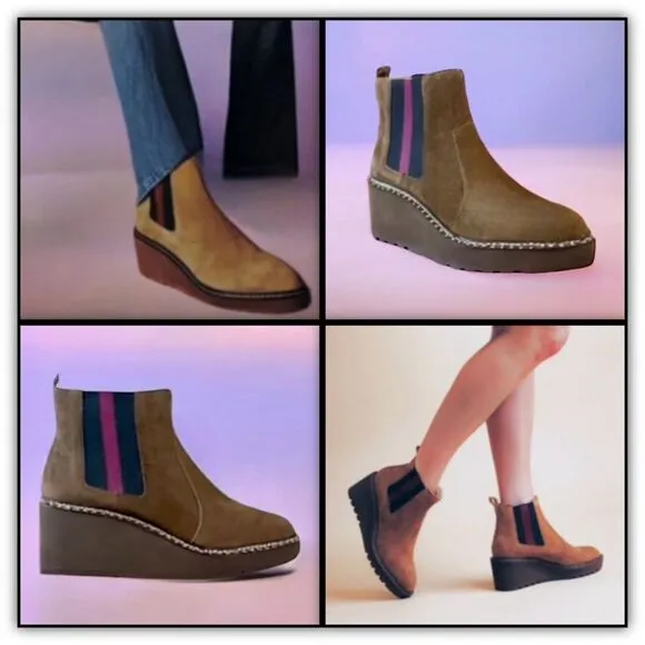 Cecelia New York Gemma Suede Boots in Brown