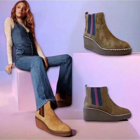 Cecelia New York Gemma Suede Boots in Brown