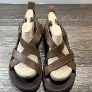 Chaco Brown Leather Strappy Sandals men’s size 10 (b115)