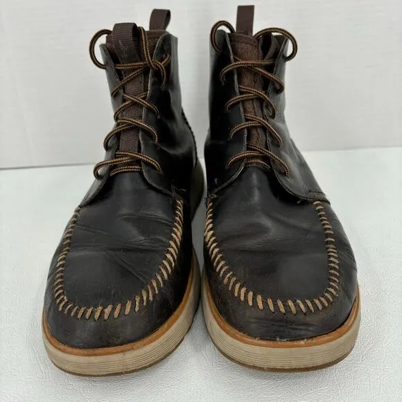 Chaco Men's Dixon High Leather Chukka Boots Waterproof Java Brown Size 9