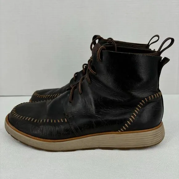 Chaco Men's Dixon High Leather Chukka Boots Waterproof Java Brown Size 9