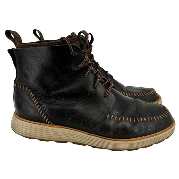 Chaco Men's Dixon High Leather Chukka Boots Waterproof Java Brown Size 9