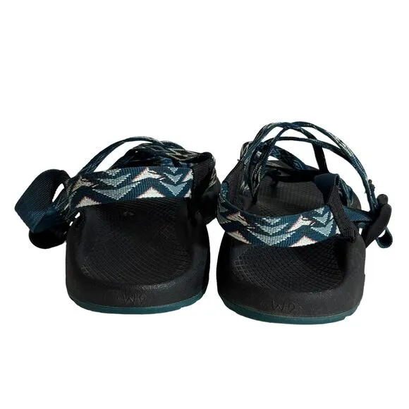 Chaco Women’s ZX/2 Cloud Dual Strap Cushioned Sandal Size 9 Teal Outdoors