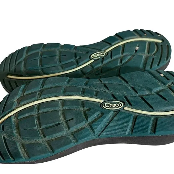 Chaco Women’s ZX/2 Cloud Dual Strap Cushioned Sandal Size 9 Teal Outdoors